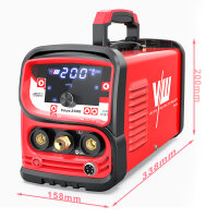 DC WIG Schweißgerät 200A, Puls, Inverter, MMA...