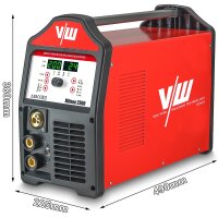MIG MAG Schweißgerät 200A, MMA Elektrode 170A,...