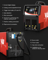 Plasma cutter 100A, IGBT, high frequency ignition (HF) cutting 30MM | Paris 1000