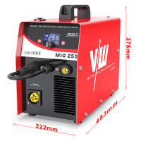 Welding equipment SET MIG MAG welding helmet, flux cored wire, accessories | MIG255A