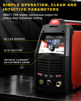 Plasma cutter SET 70A, welding helmet, welding gloves, accessories | Paris700