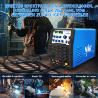 TCM250 Multi-combination welding machine SET - MIG/MAG, TIG, MMA & Plasma with accessories