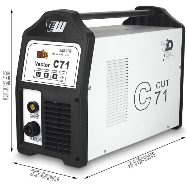Plasma cutter 70A, IGBT, pilot ignition (contactless), cutting 30MM | C71